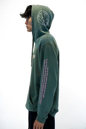 The Shabbat Hoodie in Washed Forest
