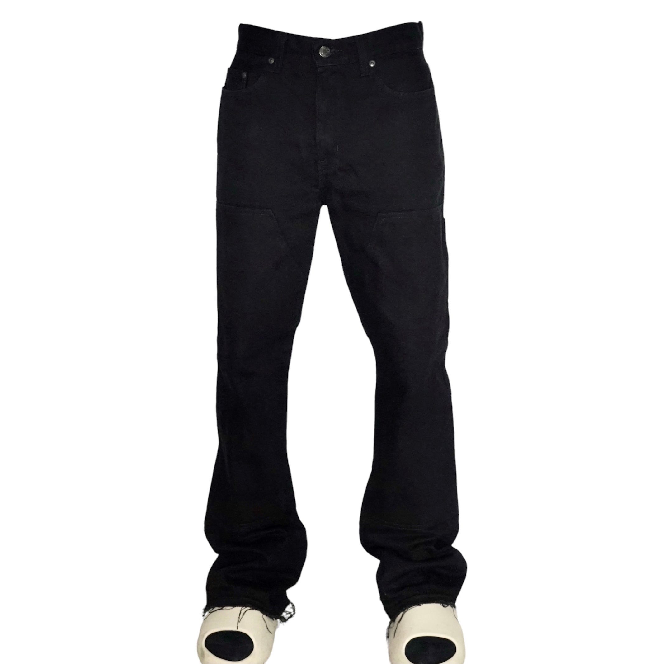 Reconstructed Craftman Denim in Black