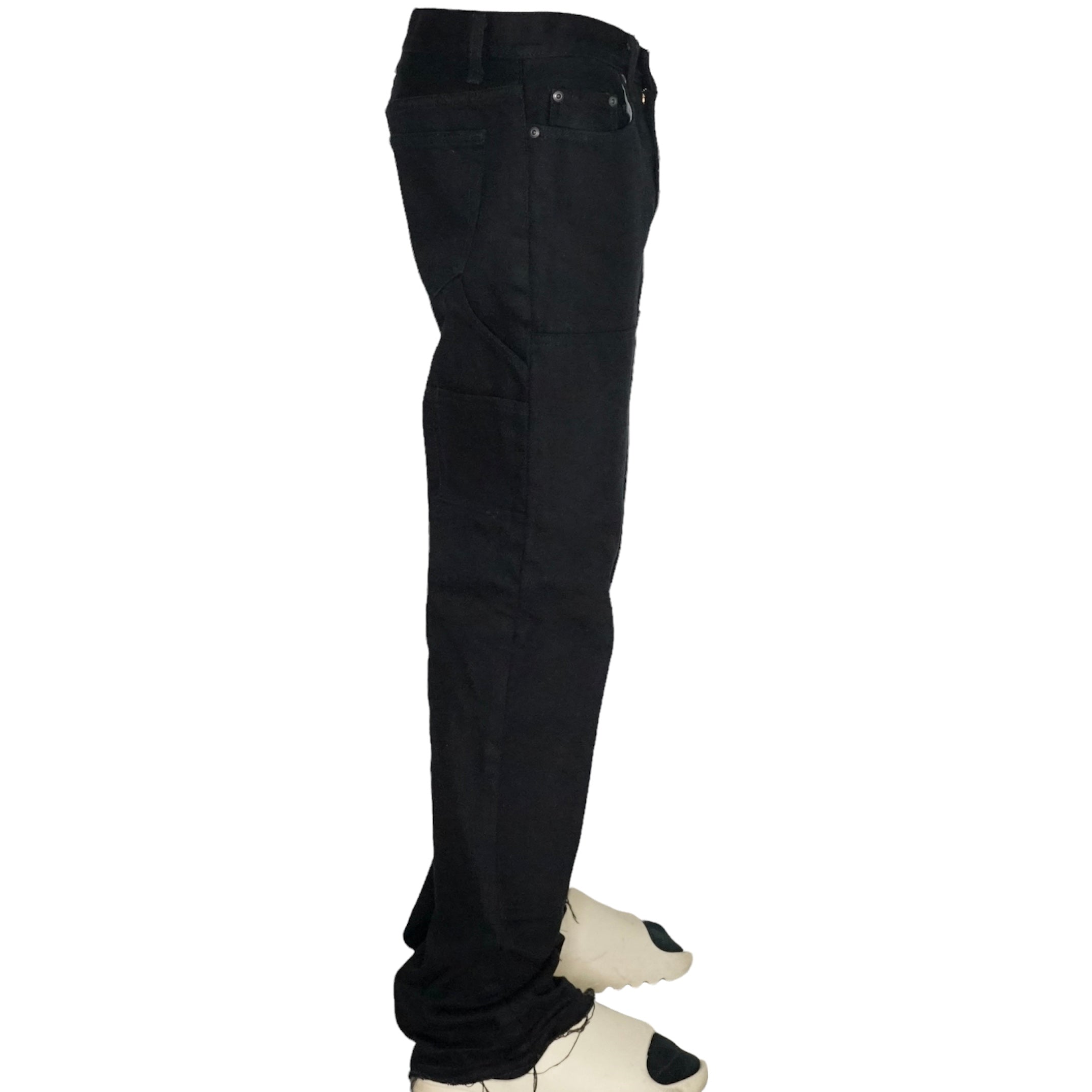 Reconstructed Craftman Denim in Black