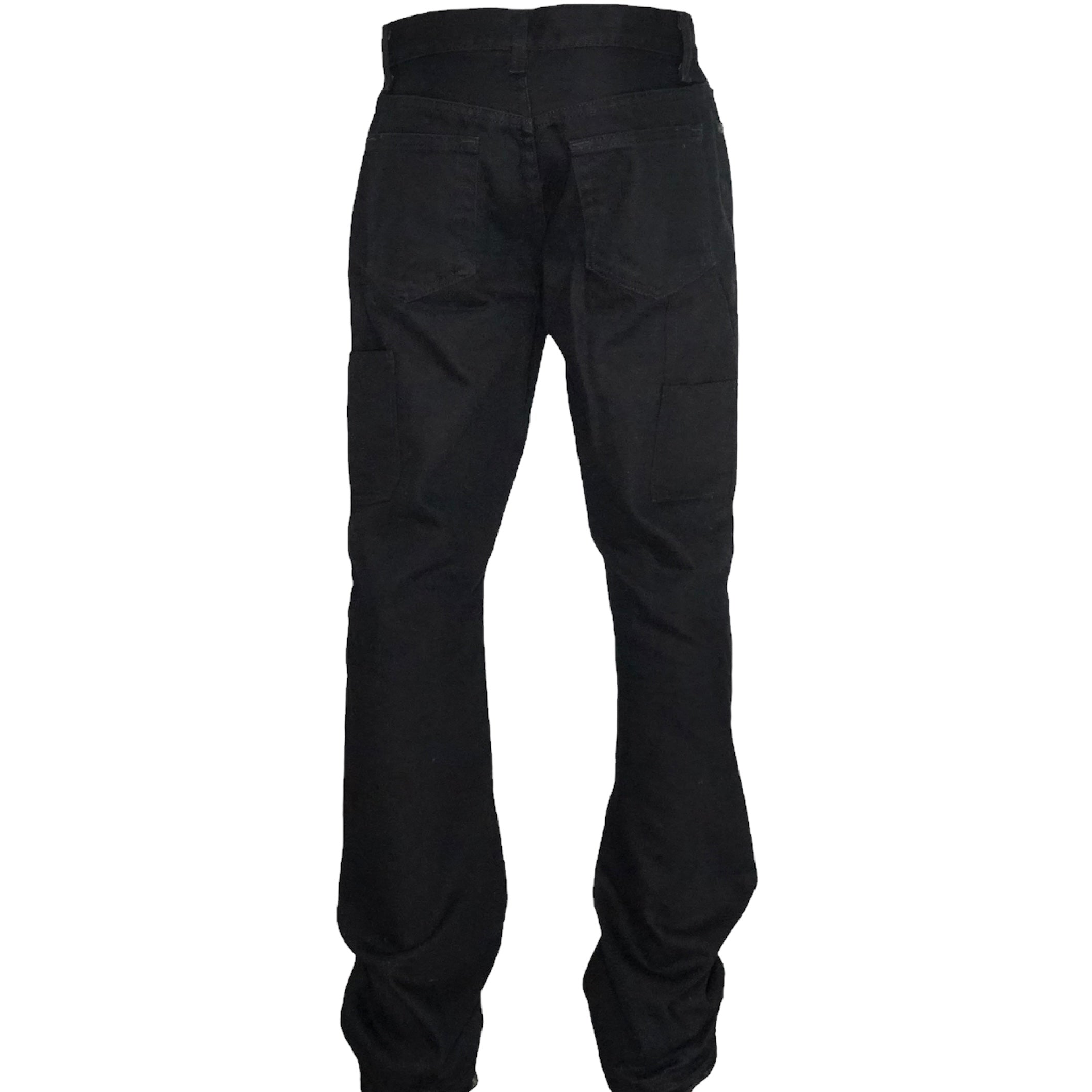 Reconstructed Craftman Denim in Black